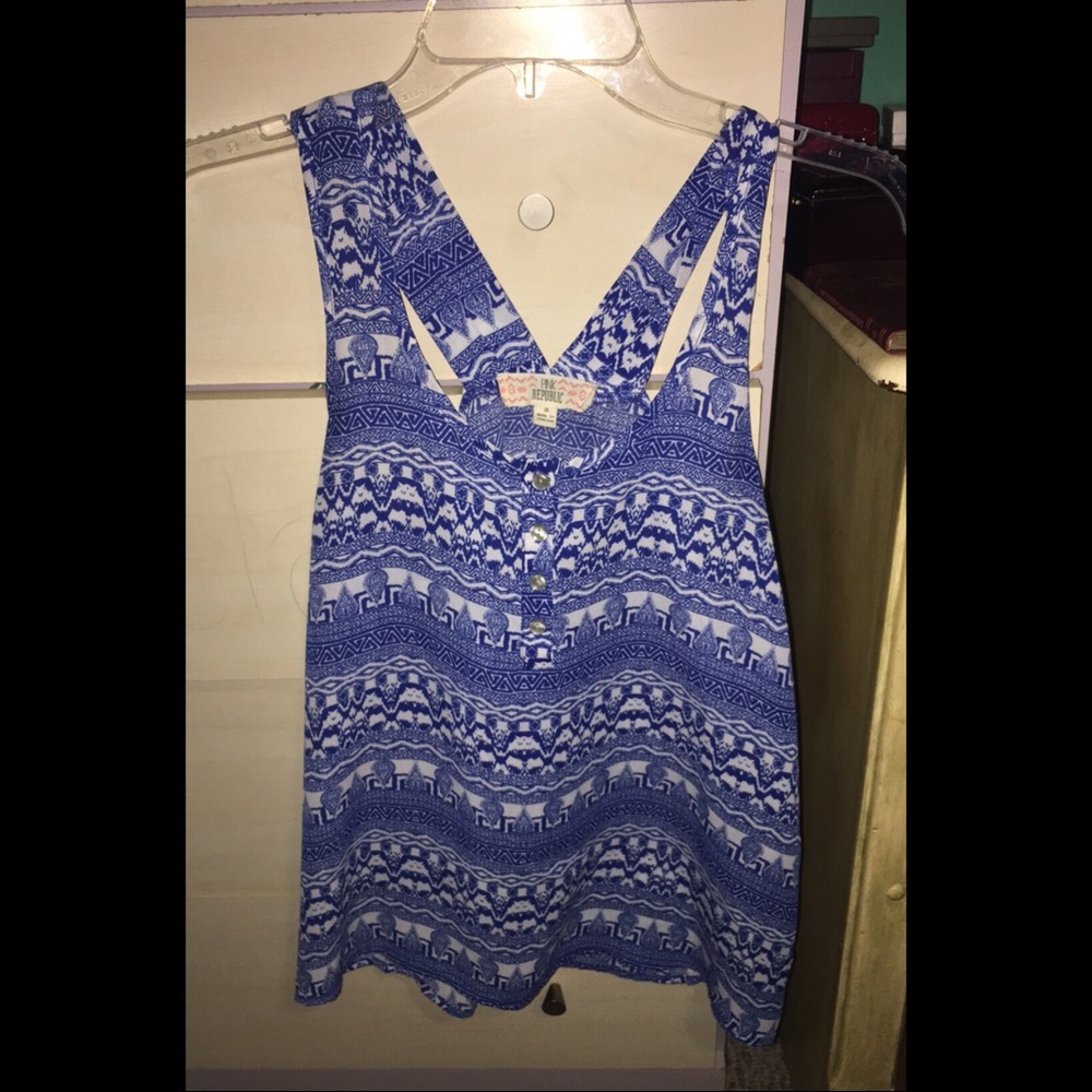 blue tank